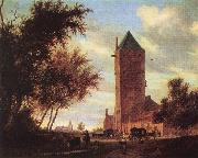 RUYSDAEL, Salomon van Tower at the Road F oil on canvas